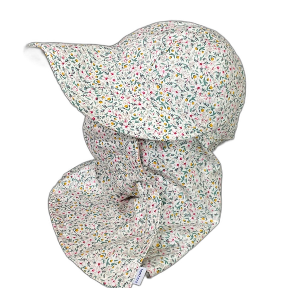 Women’s Full cover Garden Sun Bonnet Floral One Size Fits most hook & loop mask